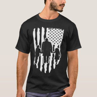 American Flag Dad Cool Father's Day T-shirt