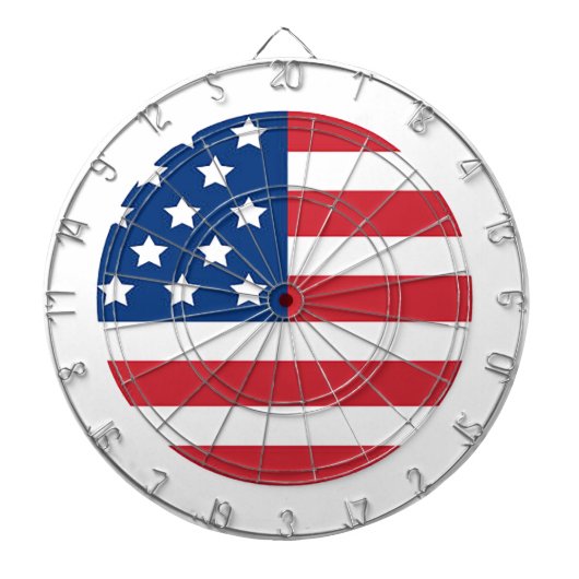 “American Flag” Dart Board Dartbord (Voorkant)