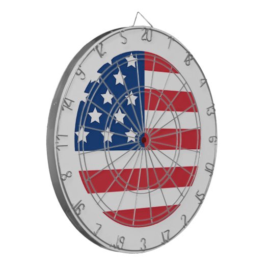“American Flag” Dart Board Dartbord (Voorkant Links)
