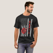 American Flag Darts Gift T-shirt (Voorkant volledig)