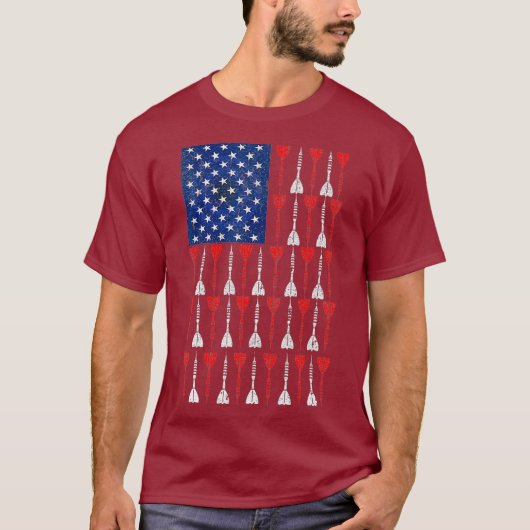 American Flag Darts T-shirt (Voorkant)