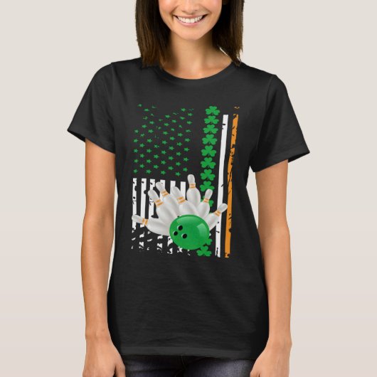 American Flag DayIrish American Bowling Flag for U T-shirt (Voorkant)