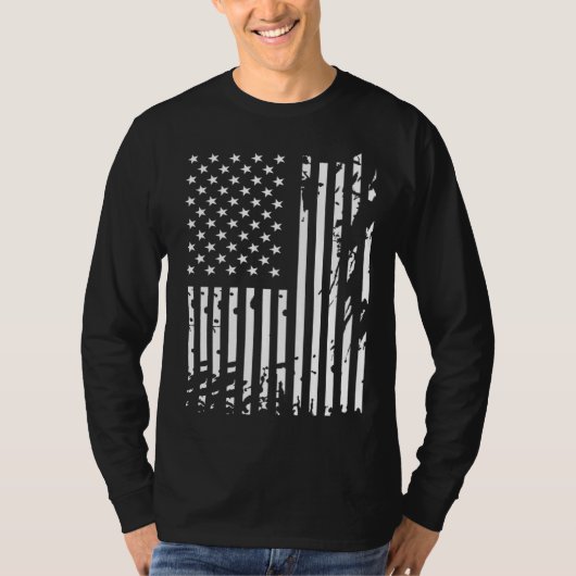 American Flag DayRotcho Distressed USA Flag for US T-shirt (Voorkant)