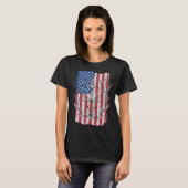 American Flag Deer Hunting T-shirt (Voorkant volledig)