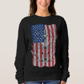 American Flag Deer Hunting Trui (Voorkant)