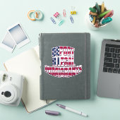 American Flag DEPORT ILLEGAL ALIENS Sticker (iPad Cover)