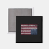 American Flag Distress Upside Down United States U Magneet (Voorkant / Achterkant)
