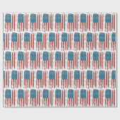 American Flag Distressed Design Cadeaupapier (Vlak)