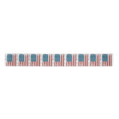 American Flag Distressed Design Satijnen Lint (Voorkant)