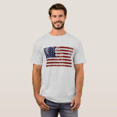 American Flag Distressed T-shirt (Voorkant volledig)