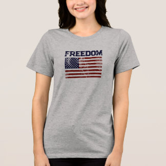 American Flag Distressed T-shirt