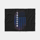 American Flag Dom  Fleece Deken (Voorkant (Horizontaal))