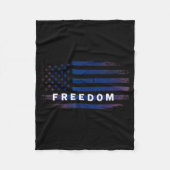 American Flag Dom  Fleece Deken (Voorkant)