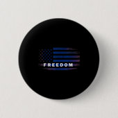 American Flag Dom  Ronde Button 5,7 Cm (Voorkant)