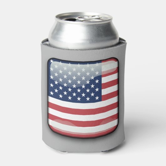 American Flag Drink Cooler, 4 juli Blikjeskoeler (Blikje Voorkant)
