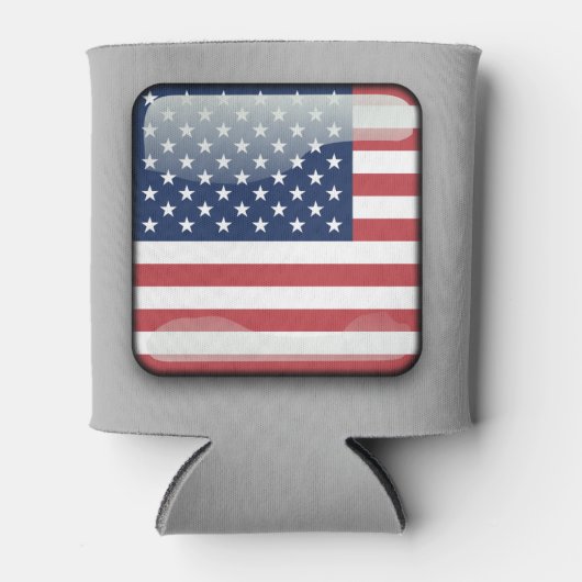 American Flag Drink Cooler, 4 juli Blikjeskoeler (Voorkant)