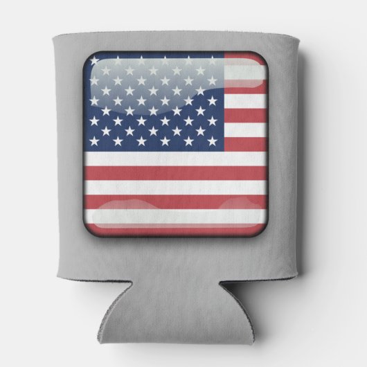 American Flag Drink Cooler, 4 juli Blikjeskoeler (Achterkant)