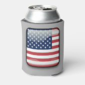 American Flag Drink Cooler, 4 juli Blikjeskoeler (Blikje Achterkant)