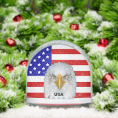American Flag, Eagle and Text Sneeuwbol (Kerstmis)