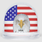 American Flag, Eagle and Text Sneeuwbol (Achterkant)