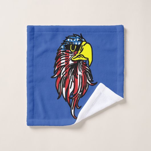 American flag Eagle Bath Towel Set Bad Handdoek (Wasdoekje)