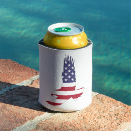 American Flag & Eagle Drink Cooler, 4 juli Blikjeskoeler