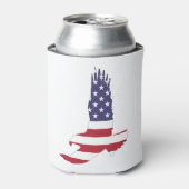American Flag & Eagle Drink Cooler, 4 juli Blikjeskoeler (Blikje Voorkant)