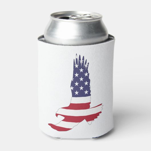 American Flag & Eagle Drink Cooler, 4 juli Blikjeskoeler (Blikje Voorkant)