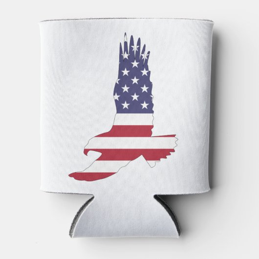 American Flag & Eagle Drink Cooler, 4 juli Blikjeskoeler (Voorkant)