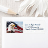 American Flag Eagle Return Address Label (Insitu)