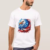 American Flag Eagle Royal luxe T-shirt (Voorkant)