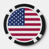American Flag en Eagle Casino Kwaliteit Poker Chip (Achterkant)
