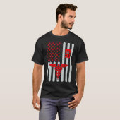 American Flag ER Nurse Emergency Nursing Assistant T-shirt (Voorkant volledig)