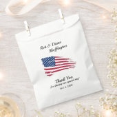 American Flag Favor Bag Bedankzakje (Geknipt)