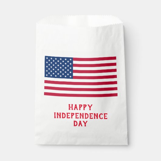 American Flag Favor Bag Bedankzakje (Voorkant)