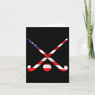 American Flag Field Hockey Patriot USA Sportspel Kaart