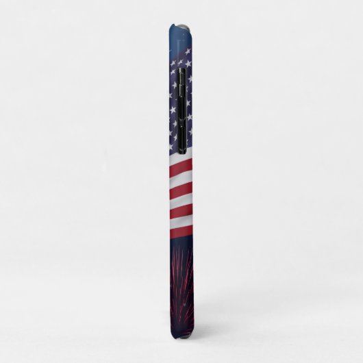American Flag & Fireworks Case-Mate iPhone Case (Achterkant/links)