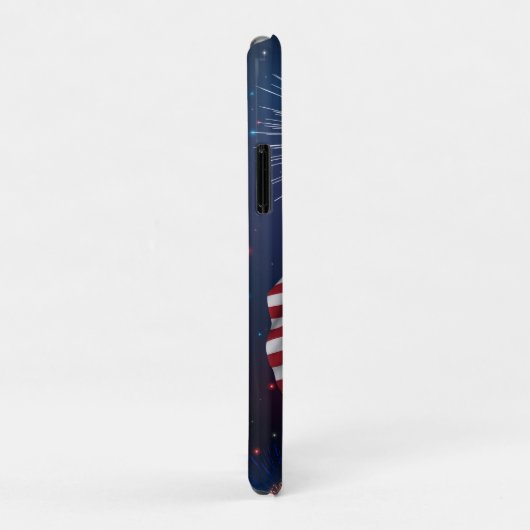American Flag & Fireworks Case-Mate iPhone Case (Achterkant/rechts)