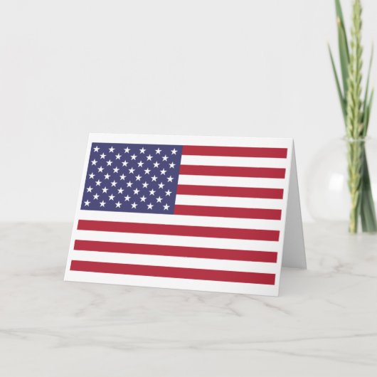 American Flag, Flag of United States Kaart (Voorkant)