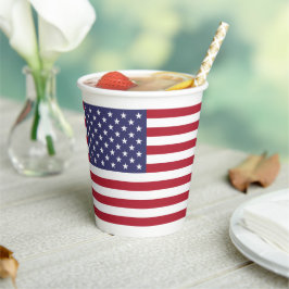 American Flag, Flag of United States Papieren Bekers
