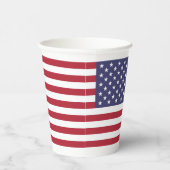 American Flag, Flag of United States Papieren Bekers (Rechts)