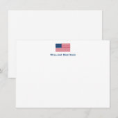 American Flag Flat Note Card Notitiekaartje (Voorkant / Achterkant)