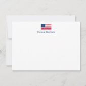 American Flag Flat Note Card Notitiekaartje (Voorkant)