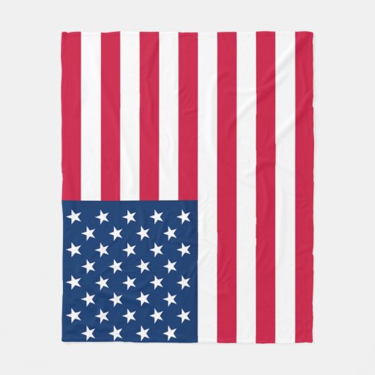 American Flag Fleece Blanket USA (Voorkant)