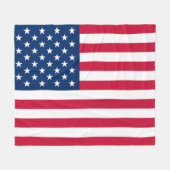 American Flag Fleece Blanket USA (Voorkant (Horizontaal))