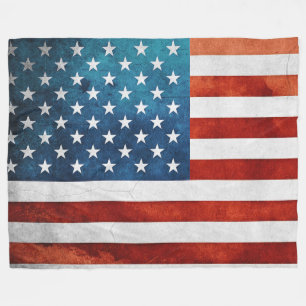 AMERICAN FLAG FLEECE DEKEN