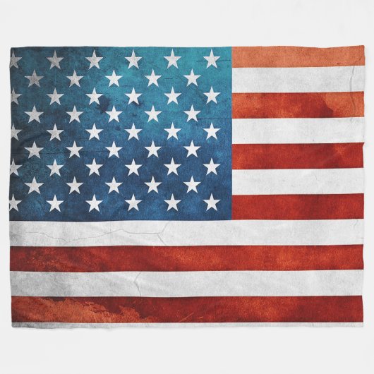 AMERICAN FLAG FLEECE DEKEN (Voorkant (Horizontaal))