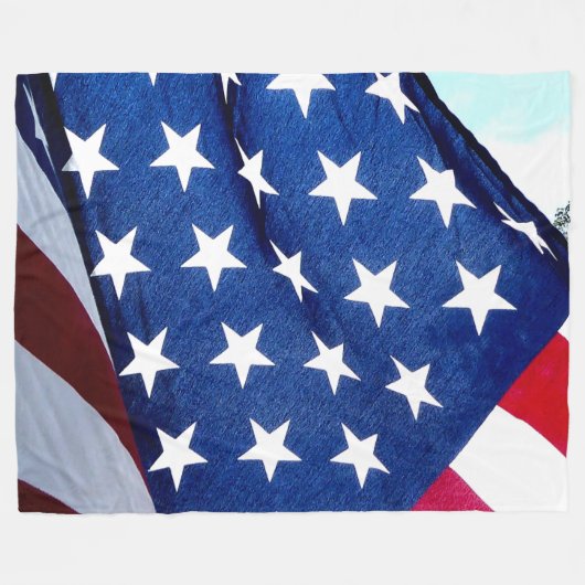 AMERICAN FLAG FLEECE DEKEN (Voorkant (Horizontaal))