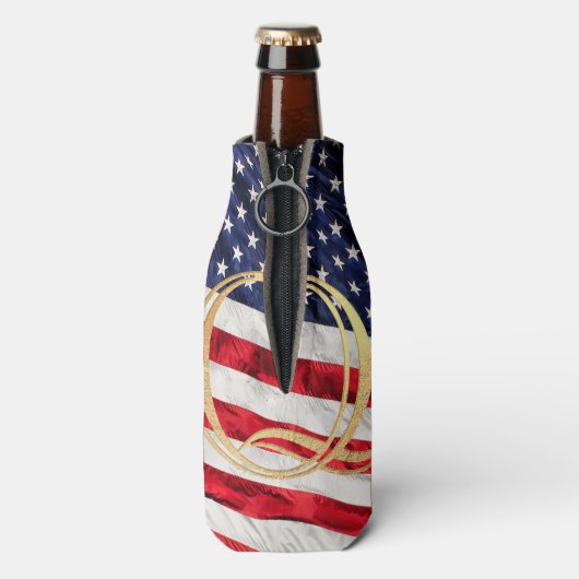 AMERICAN FLAG FLESJESKOELER (Fles Achterkant)