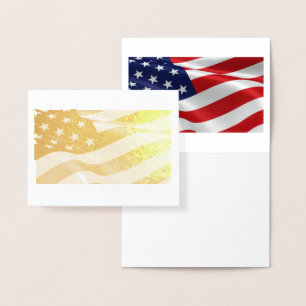 American Flag Folie Card Kaarten